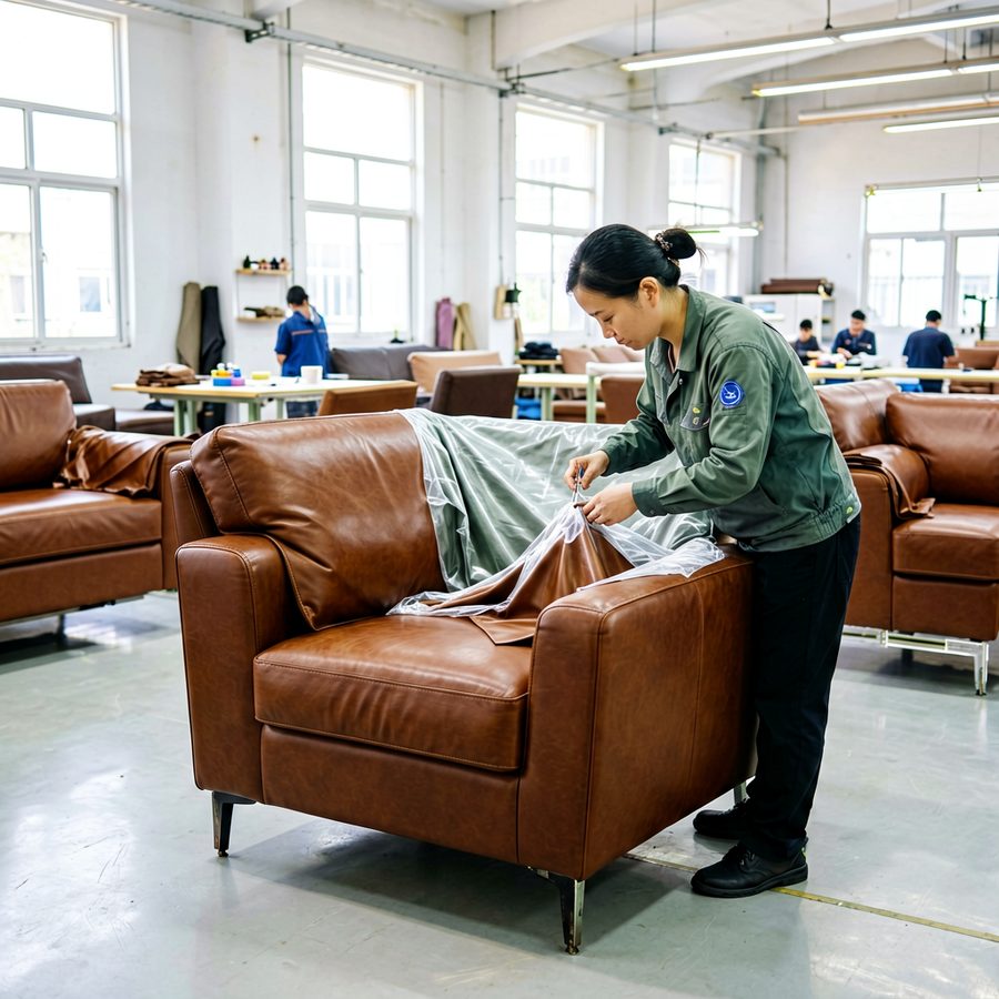Upholstery stitching