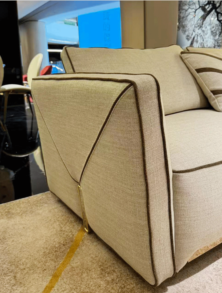 V03 Faceted Leather Sectional