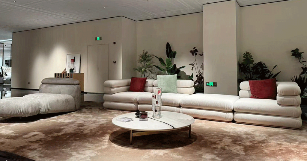 FD10-3 Misty Grey Low Modular Sofa