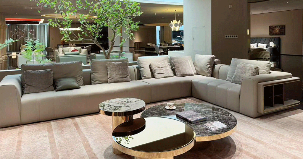 V05 Marble Console Sectional Sofa
