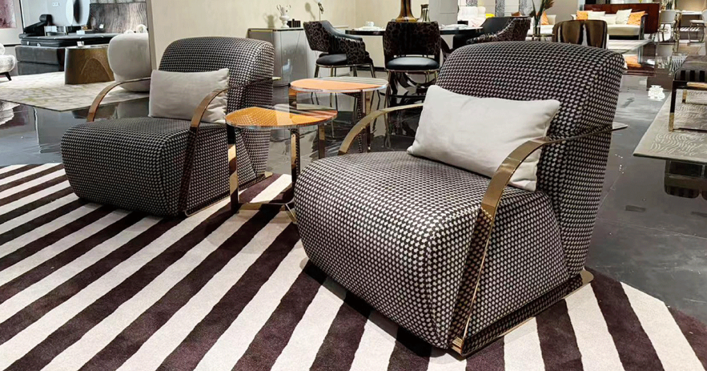 FD10-9 Navy Velvet Lounge Armchair