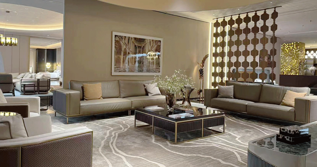 V10 Taupe Leather Loveseat