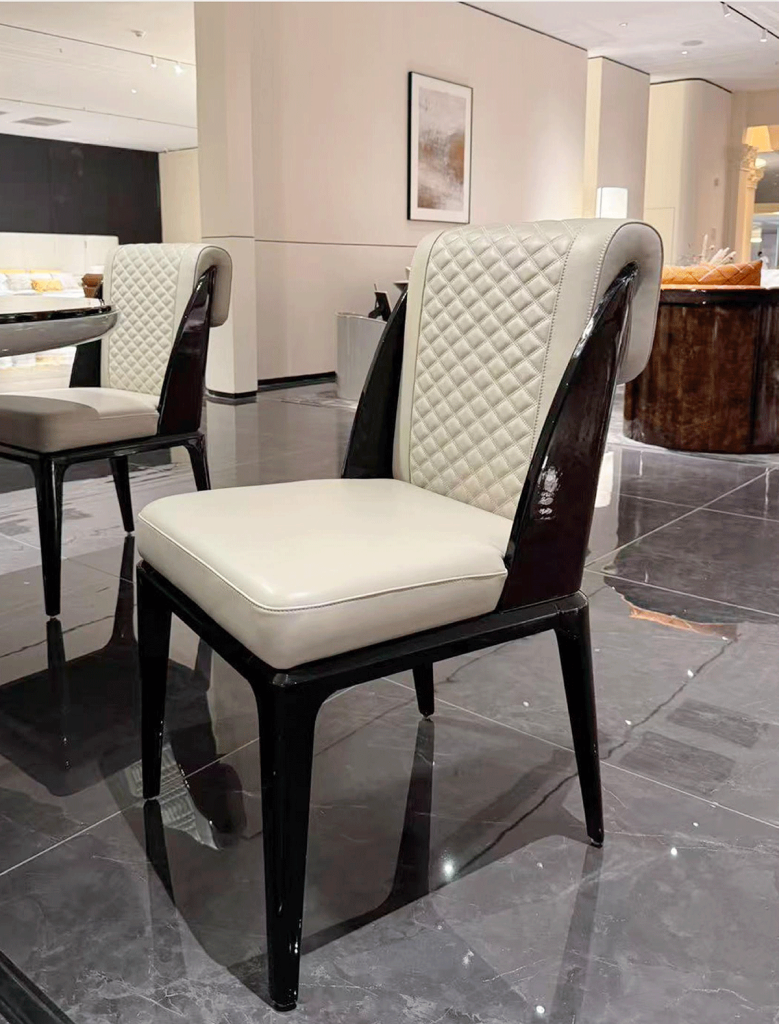 BD-13 Quilted Leather Dining Chair