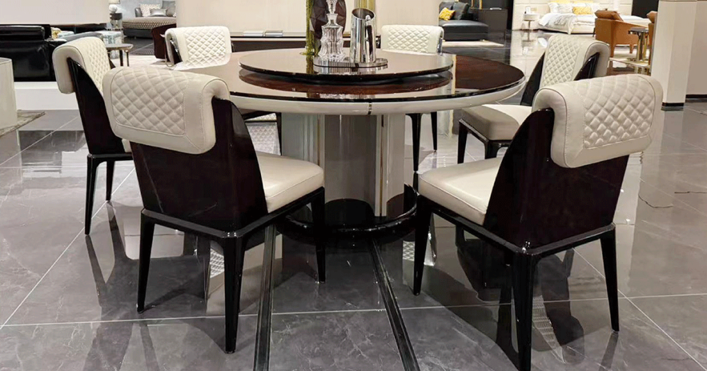 BD-13 Quilted Leather Dining Chair