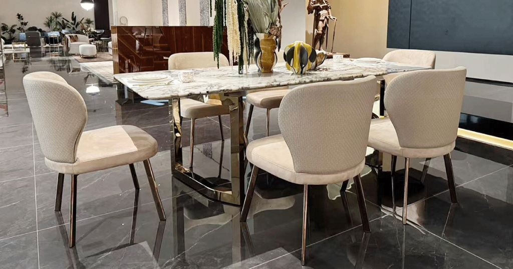 FD10-14 Camel Leather Dining Chair