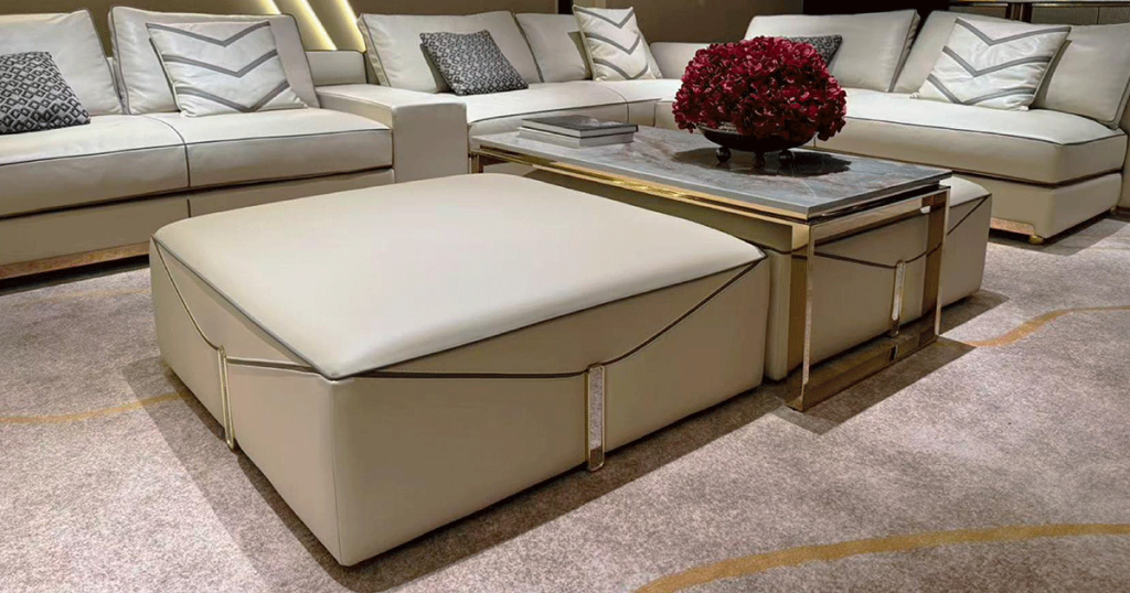V15 Convertible Velvet Sofa & Dining Table