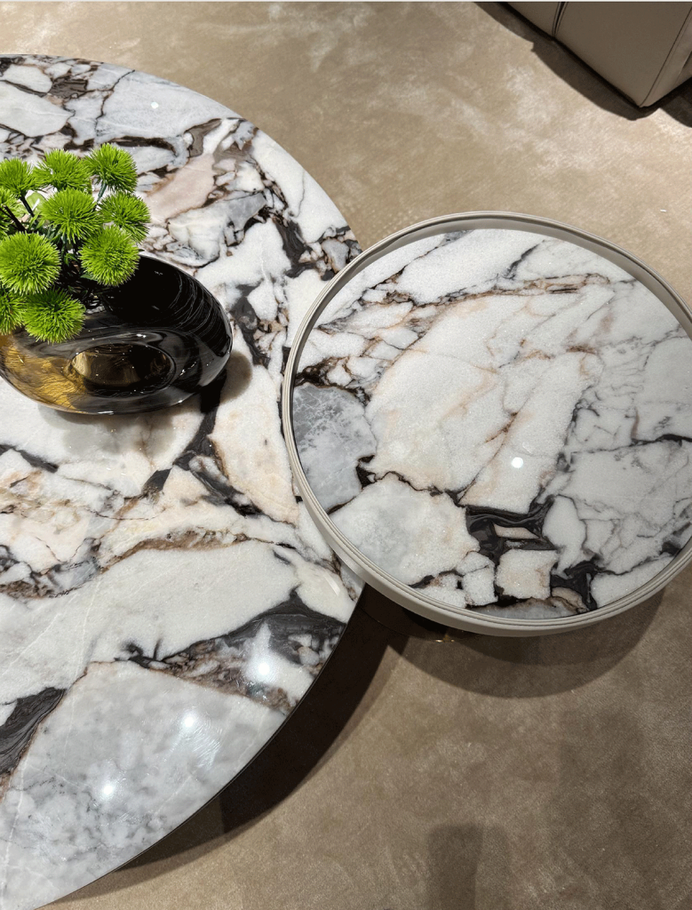 V16 Marble & Lion-Head Coffee Table