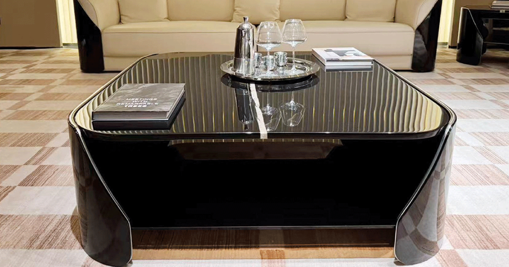 V17 Sahara Noir Saddle Coffee Table