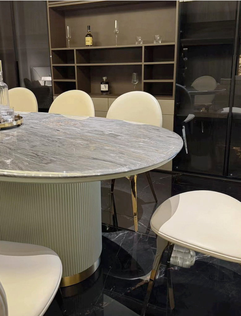 V36 Sage Fluted Marble Coffee Table