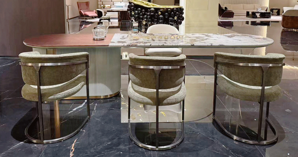 V65 Patagonia Stone Executive Table