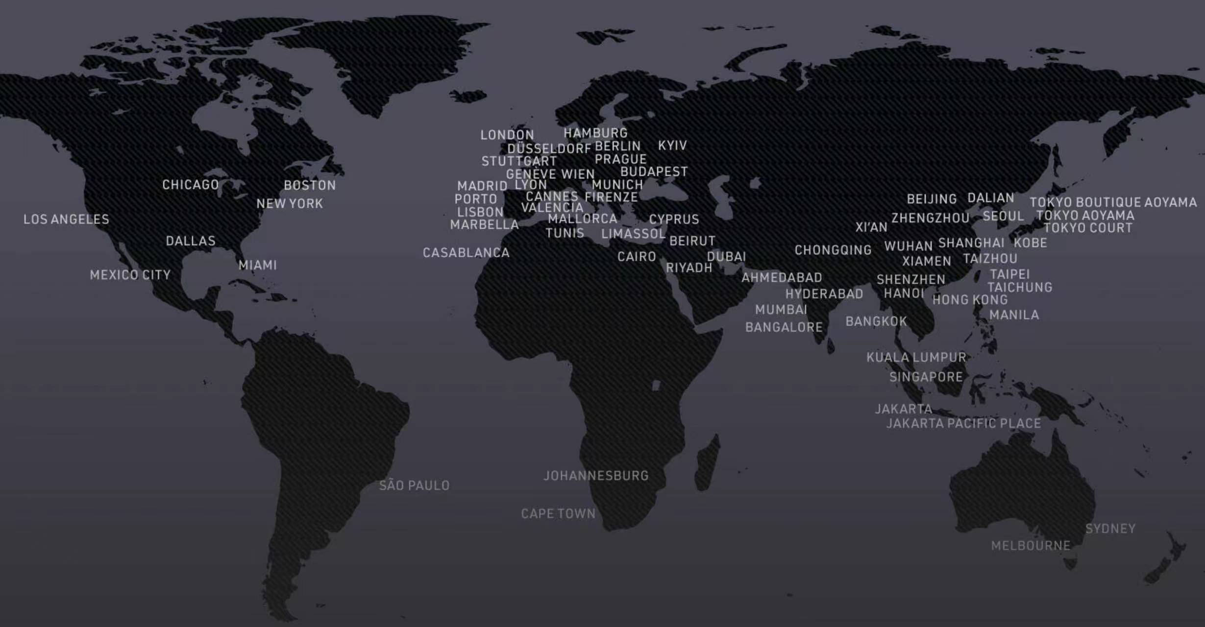 ROSY ROSE global export map