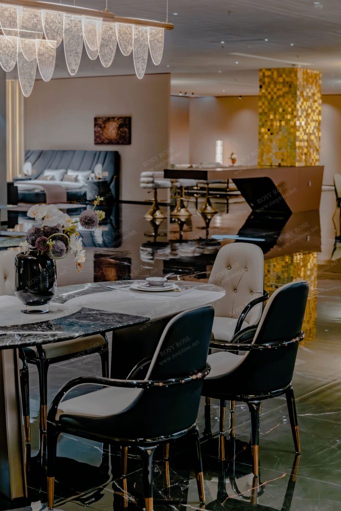 Banchetto Regal Marble Dining Collection