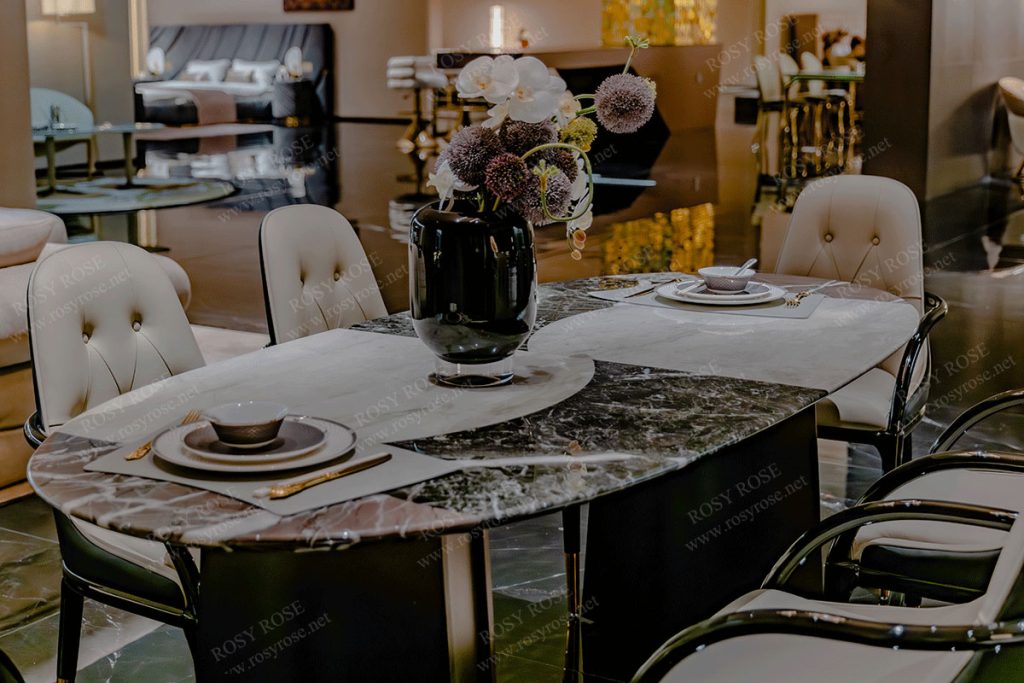 Banchetto Regal Marble Dining Collection