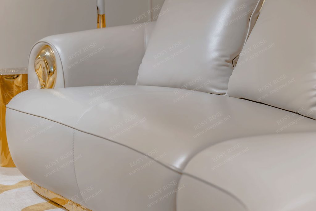 Aurum Grand Gold-Accent Italian Lounge Suite