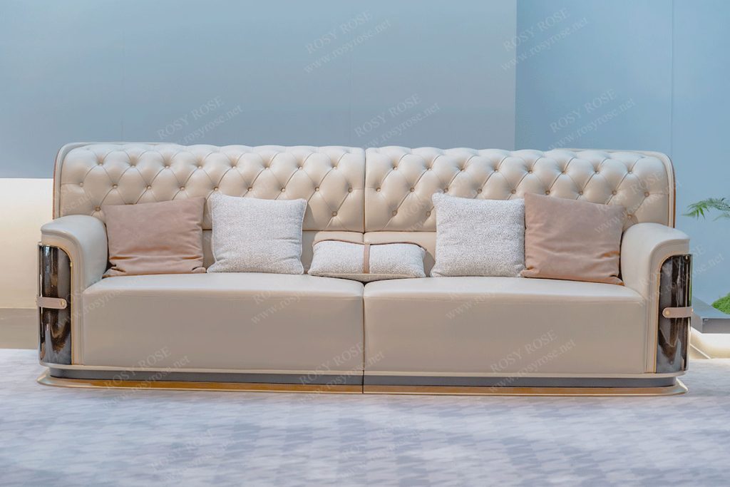 Elyse Opulent Tufted Marble Lounge Suite