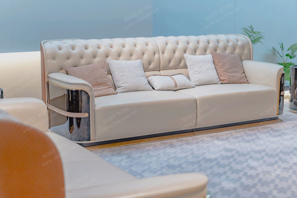 Elyse Opulent Tufted Marble Lounge Suite