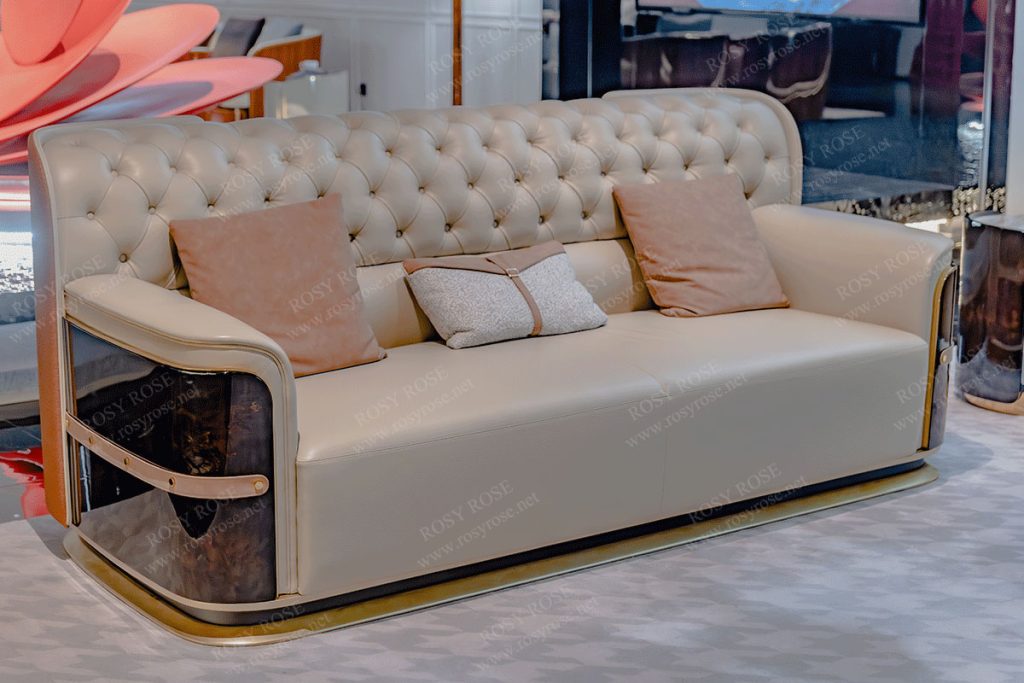 Elyse Opulent Tufted Marble Lounge Suite