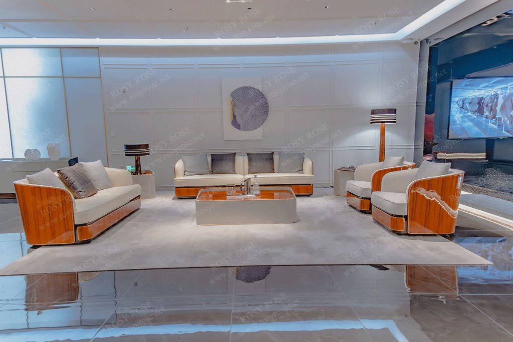 Belvedere Sovereign Sculpted-Walnut Living Collection
