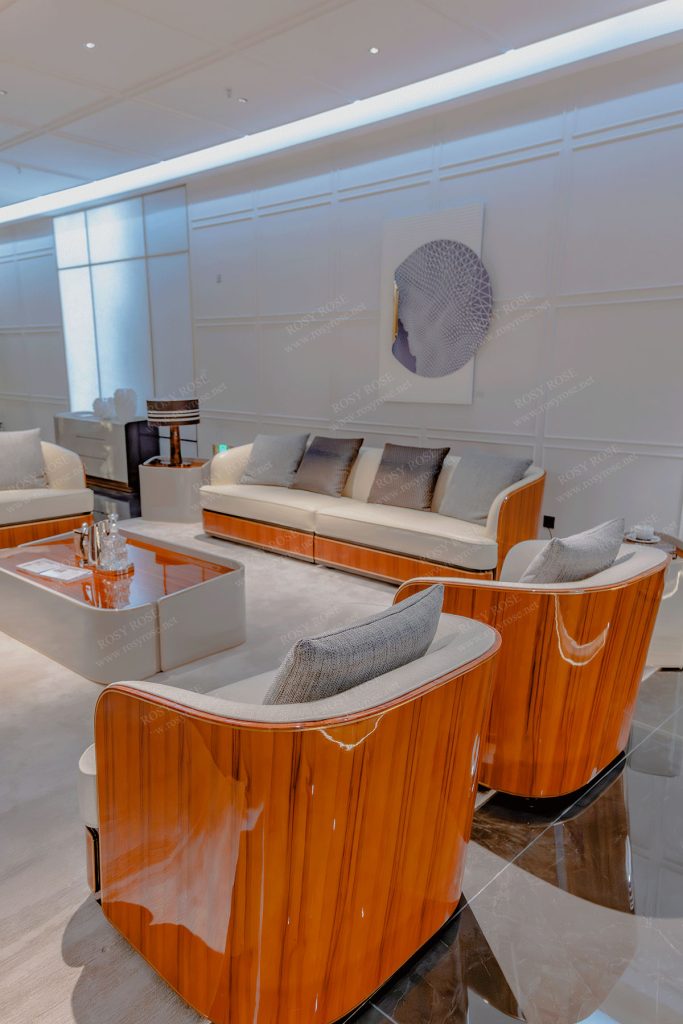 Belvedere Sovereign Sculpted-Walnut Living Collection