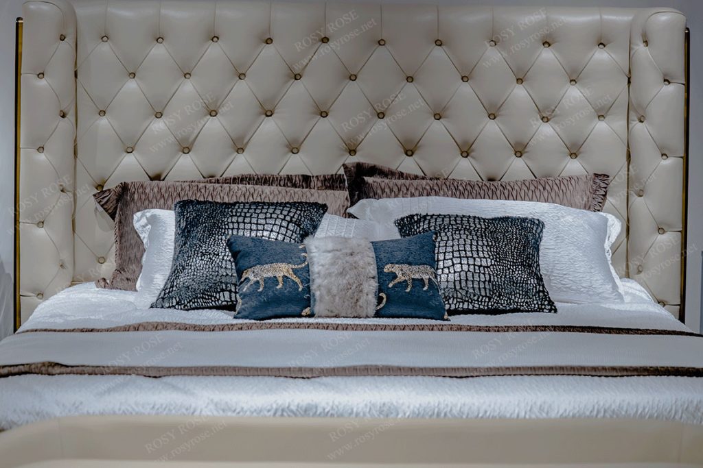 Seraphina Grand Gold-Tufted Master Bedroom Suite