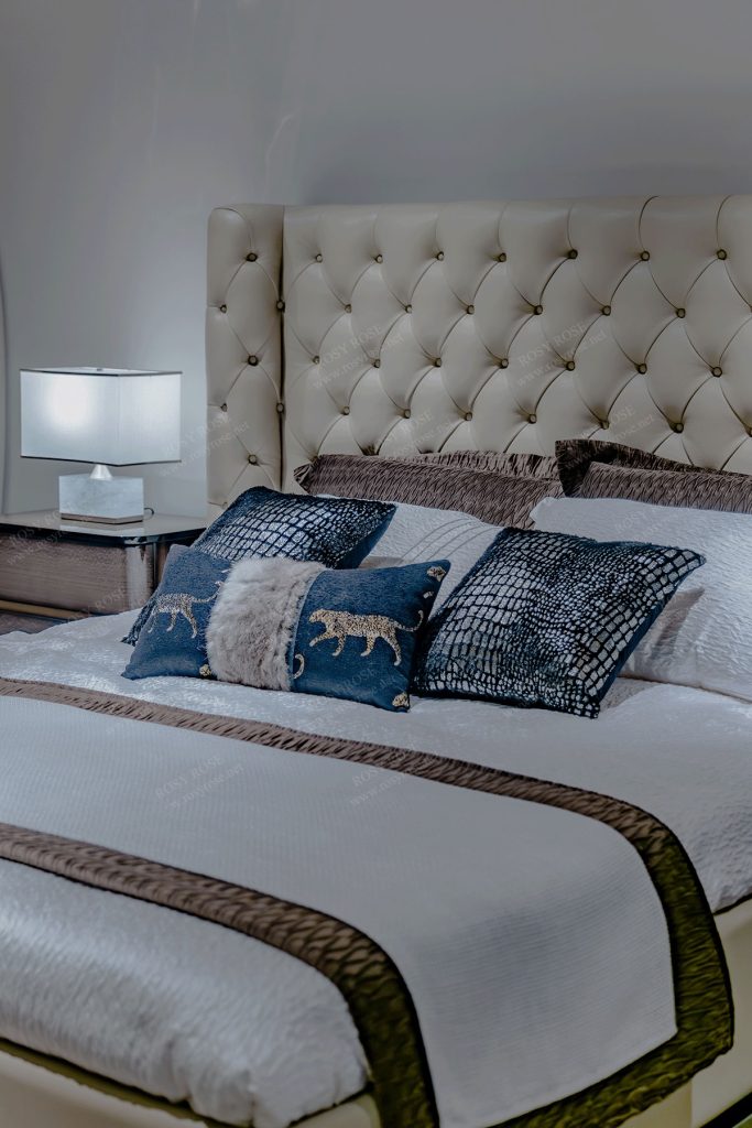 Seraphina Grand Gold-Tufted Master Bedroom Suite