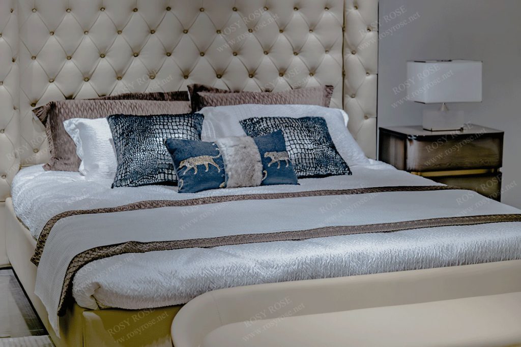 Seraphina Grand Gold-Tufted Master Bedroom Suite