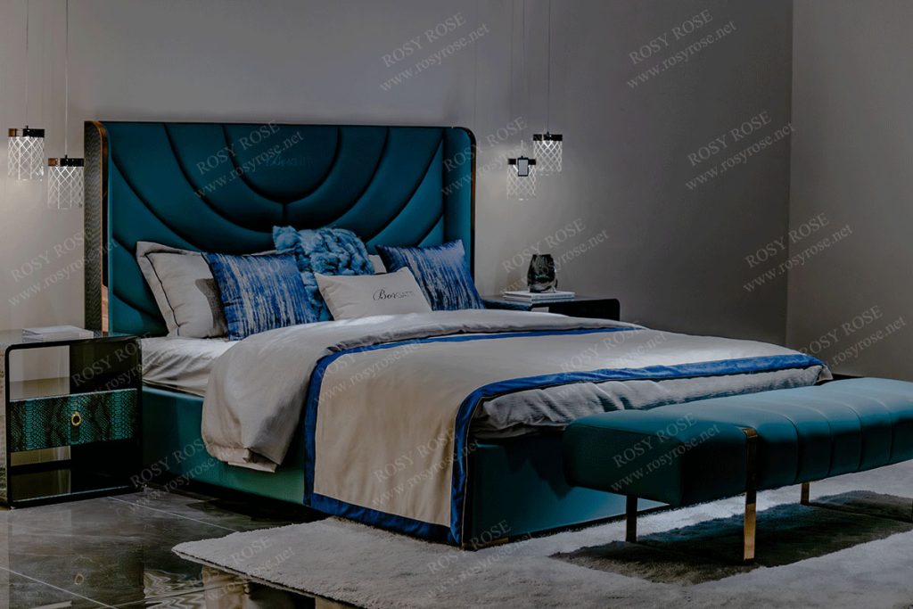 Seraphina Grand Gold-Tufted Master Bedroom Suite