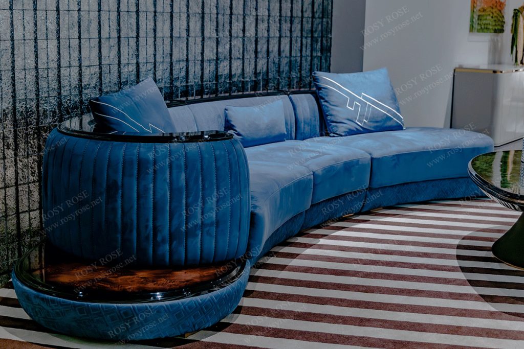 Celeste Royal Velvet Sectional Suite