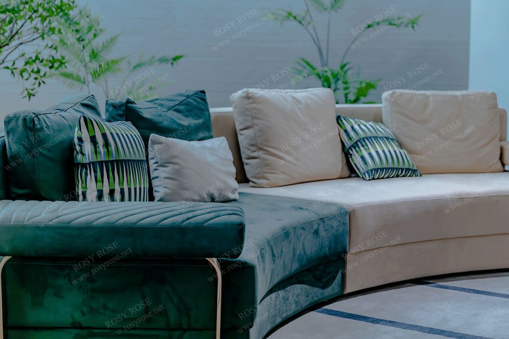 Smeraldo Regal Velvet Sectional Suite