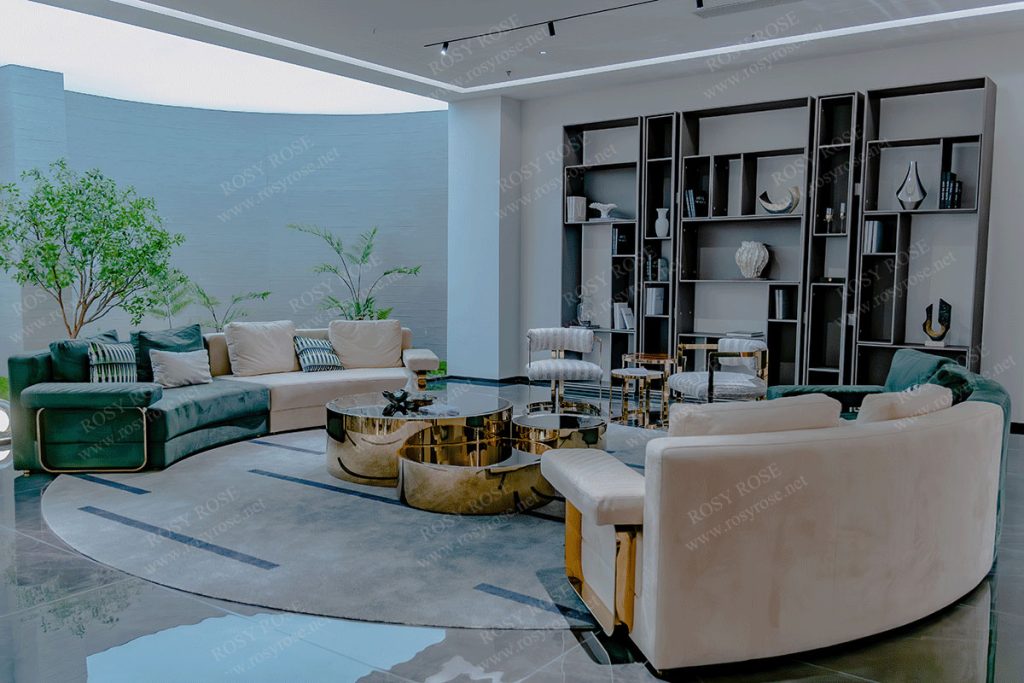 Smeraldo Regal Velvet Sectional Suite