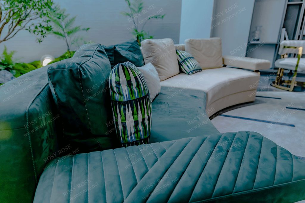 Smeraldo Regal Velvet Sectional Suite