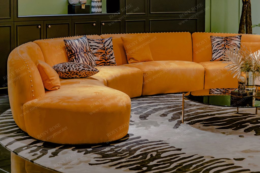 Fiamma Ducal Velvet Sectional Suite