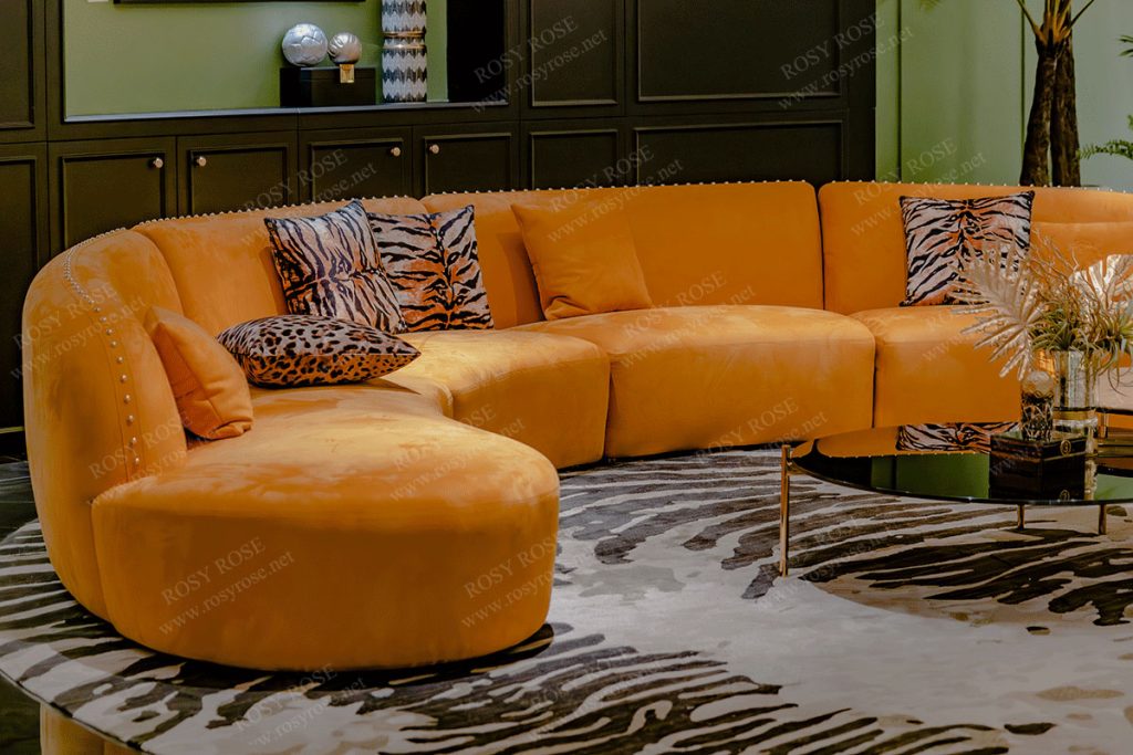 Fiamma Ducal Velvet Sectional Suite