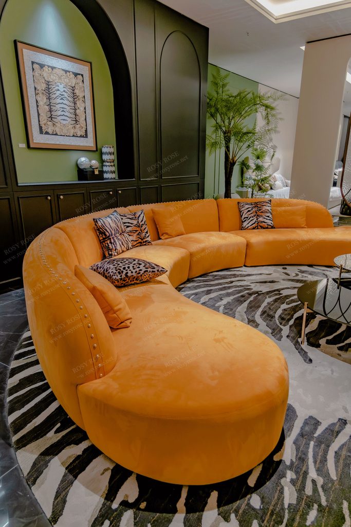 Fiamma Ducal Velvet Sectional Suite