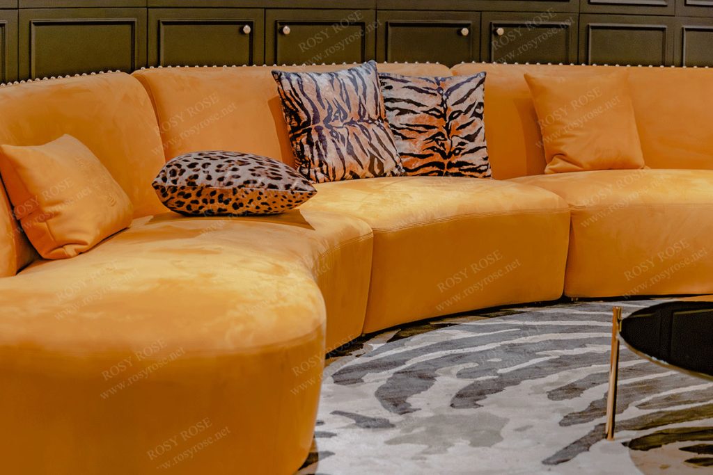 Fiamma Ducal Velvet Sectional Suite