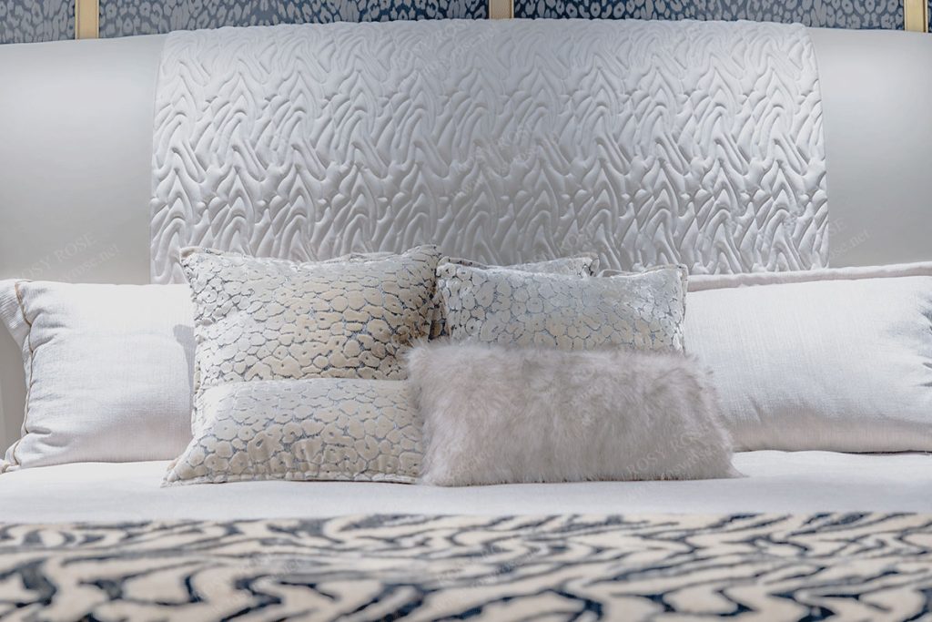 Selene Princely Zebra-Embossed Bedroom Suite