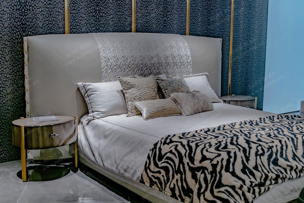 Selene Princely Zebra-Embossed Bedroom Suite