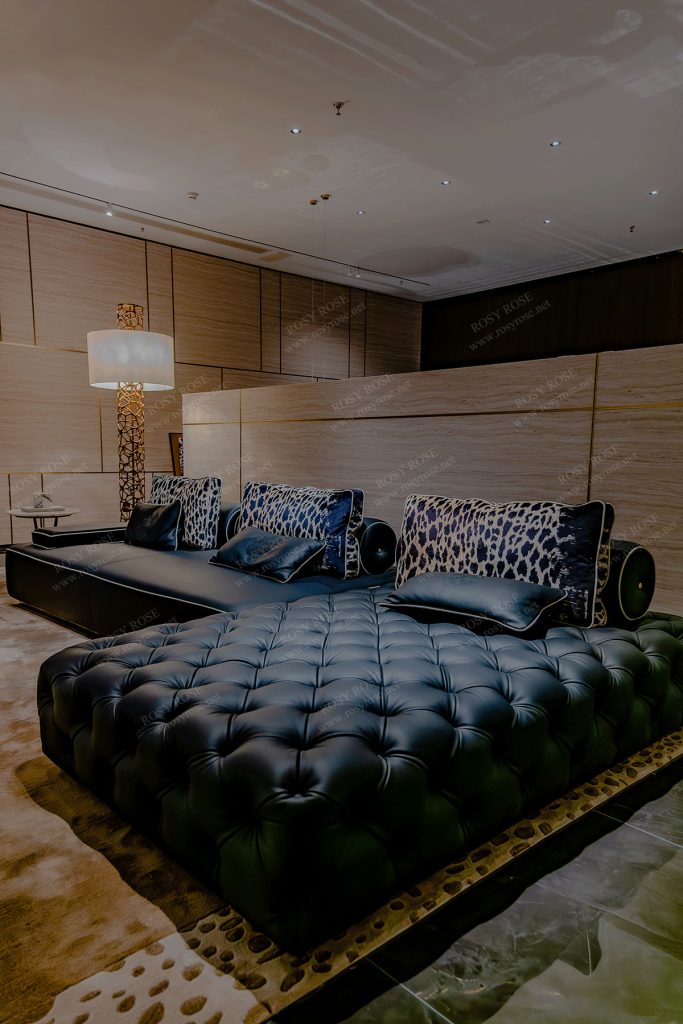Tenebra Palatial Leather Sectional Collection