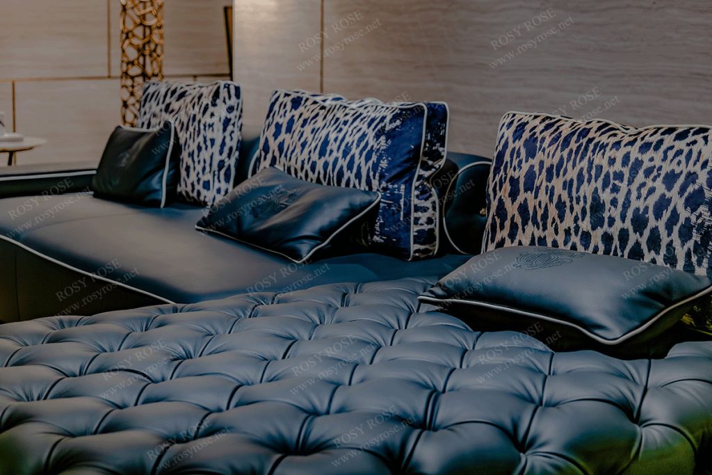 Tenebra Palatial Leather Sectional Collection