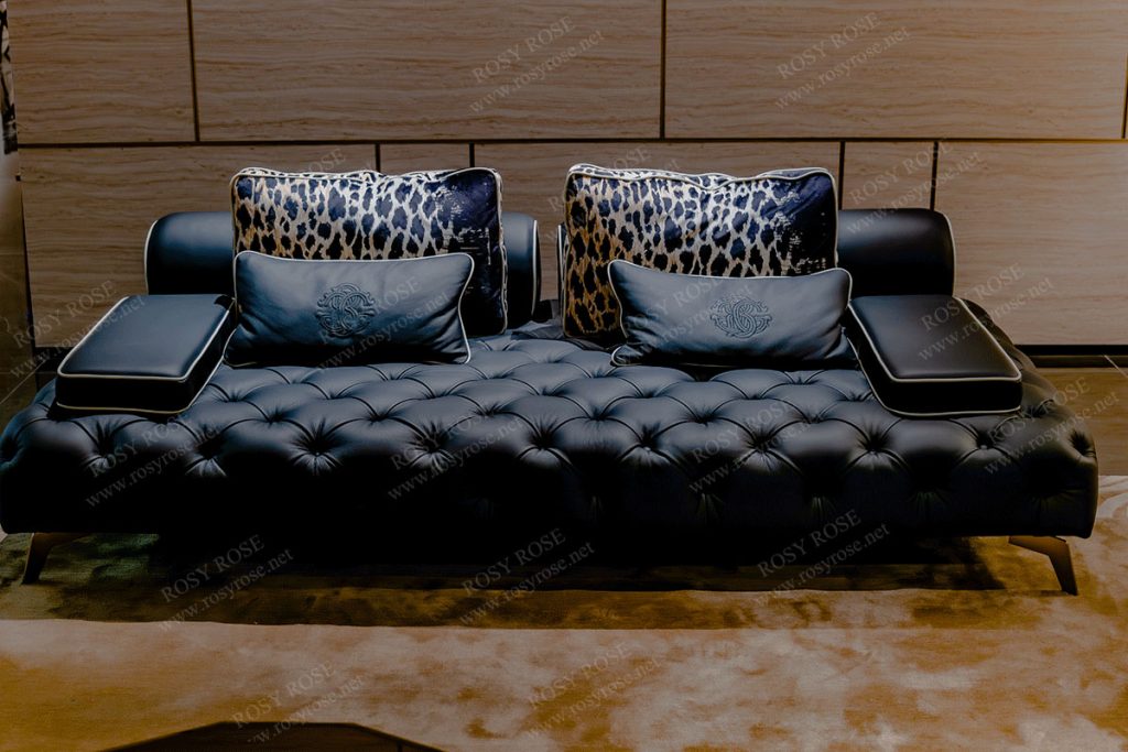 Tenebra Palatial Leather Sectional Collection