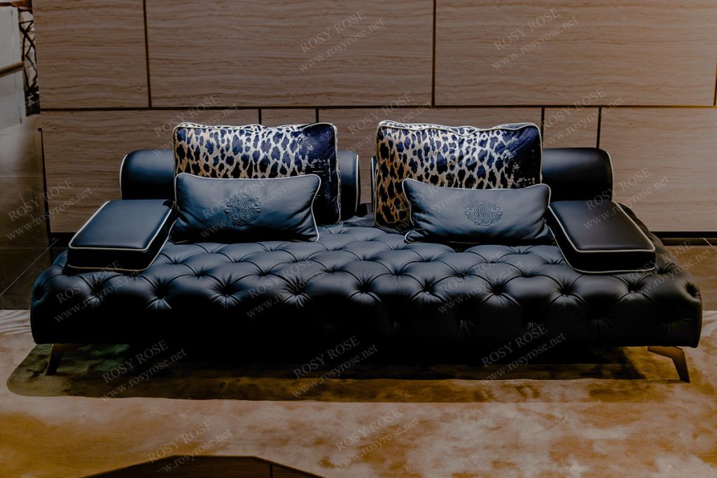 Tenebra Palatial Leather Sectional Collection