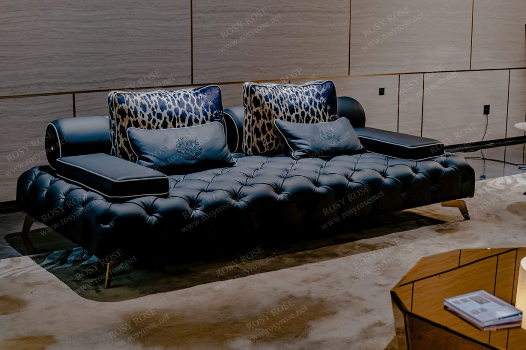 Tenebra Palatial Leather Sectional Collection